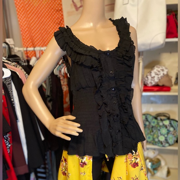 Black blouse size L - Picture 6 of 11